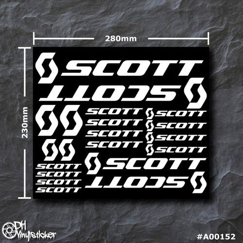 Scott sticker white - sticker, decal