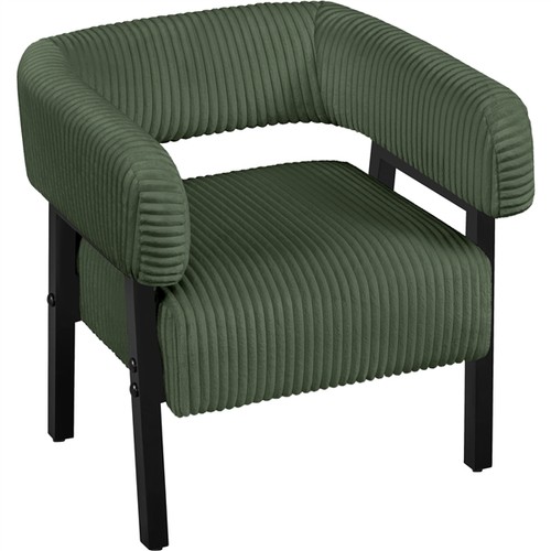 Upholstered corduroy barrel - upholstered,