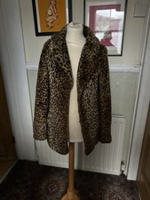 Leopard Print Fake Fur Coat