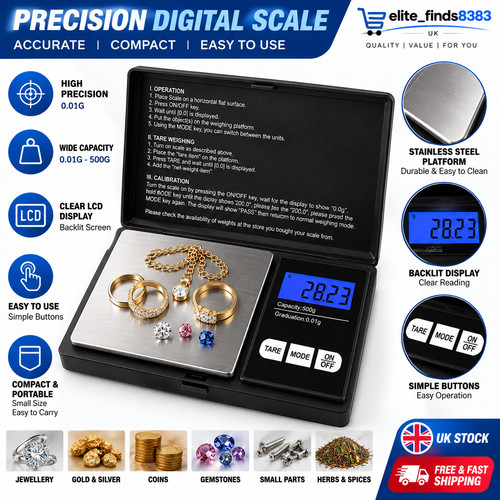 01g 500g digital weighing - 0.01g-500g,