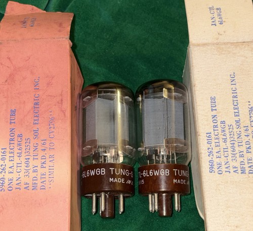 Nos 6l6wgb 1961 tung sol - 6l6wgb, tung-sol