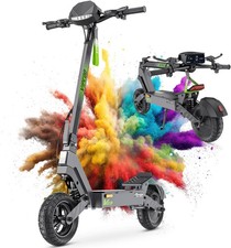 VIPCOO VS3 Electric Scooter – 48V 15.6Ah Battery, 35 Mile Range, 10'' Tires