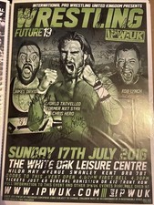 Signed A3 Wrestling Poster -