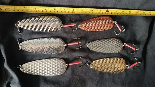 Large metal pike spoons - metal,