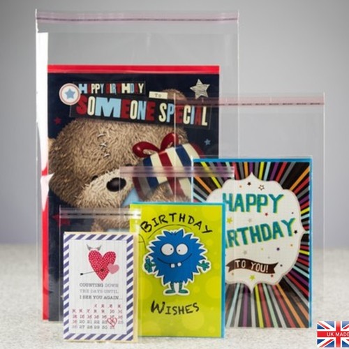Clear cello bags - , greeting