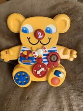 Vintage Retro Matchbox Yellow Teddy Bear- Cot Toy -1982