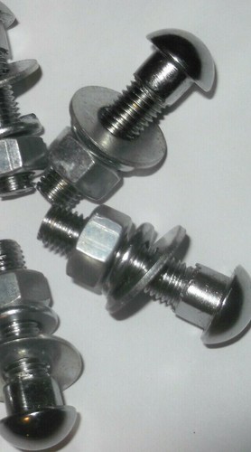 Chrome bumper bolts - 4x,