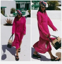 ZARA Linen Blend Tunic Dress V