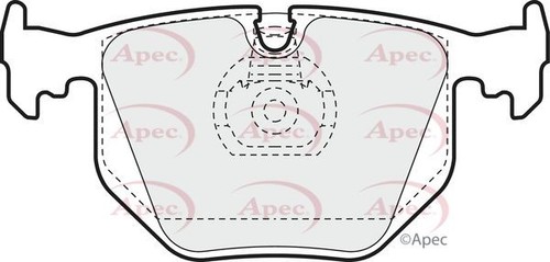 Apec rear brake pad - pad, for