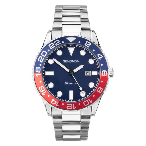 Sekonda ocean mens 43mm watch - sekonda,