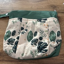 BN Large Wet Bags Nappies Period Pants Swimming Holiday baby green leaves