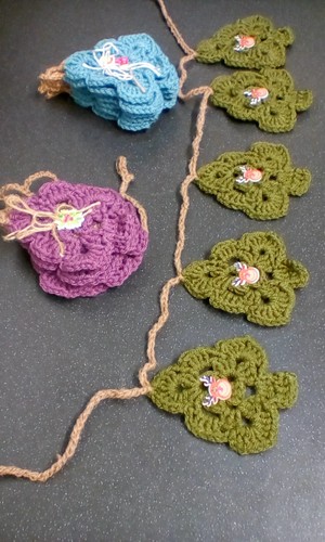 Hand knitted crochet - hand, christmas