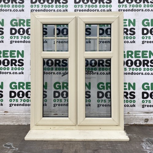 Cream upvc casement window - cream,