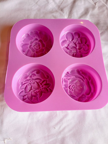 Pink silicone flower floral - silicone,