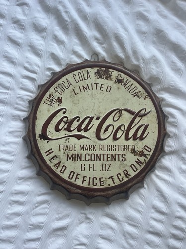 Coca cola rustic metal sign - coca,