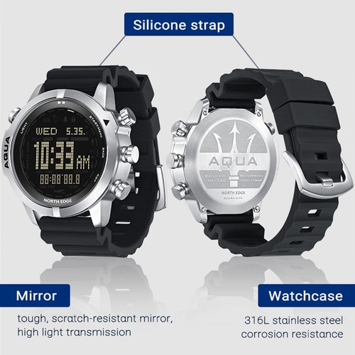 Digital dive watch - watch, men