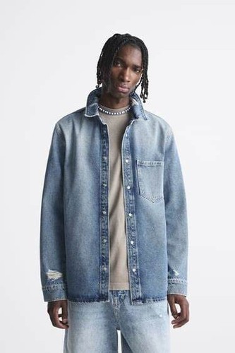 Zara mens blue regular fit - mens,