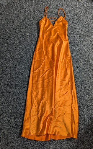 Zara satin slip midi - midi, dress