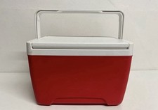 Igloo Island Breeze 9 Beach Cooler Red And White FlipTop Made In USA