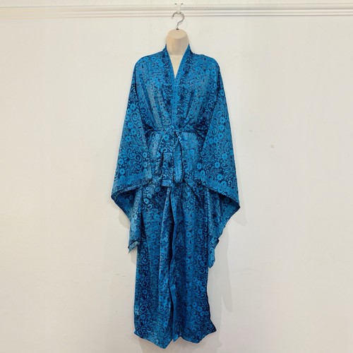 Long kimono robe - robe, floral