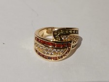 925 silver gold plated ring