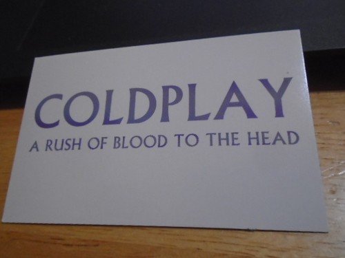 Rare promo coldplay card rush - coldplay,