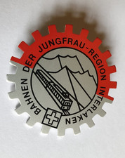 BAHNEN DER JUNGFRAU REGION INTERLAKEN TRAIN SWISS RAILWAY BADGE