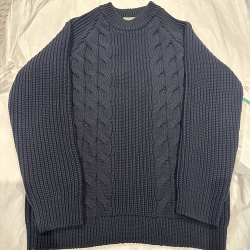 Cos navy cable knit - cos,