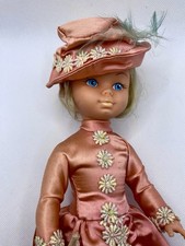 Vintage Doll In Pretty Peach