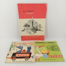 3x Stork Cookery Booklets Set