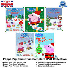 PEPPA PIG Christmas Complete Collection Santa's Grotto/Cold Winter NEW UK R2 DVD