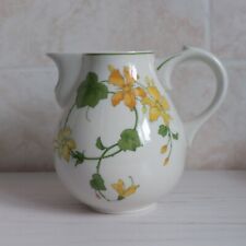 Villeroy & Boch Geranium Jug Pitcher Floral Porcelain H 15cm W Germany Flower