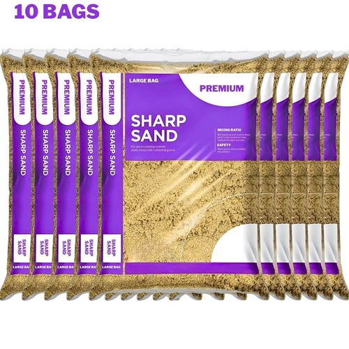 250kg sharp sand pack 10 - pack,