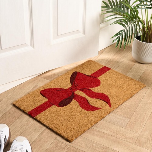 Ohs bow print coir mat - ohs,