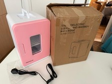 Mini Fridge 15L/21 Cans Mini Fridge for Bedrooms, Upgrade AC+12V DC Power Small 