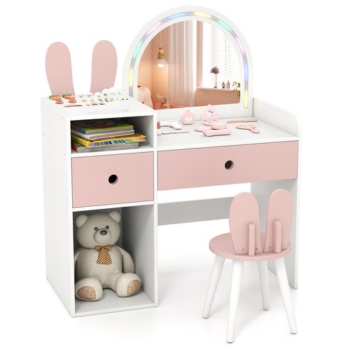 Bunny girls vanity - girls, table
