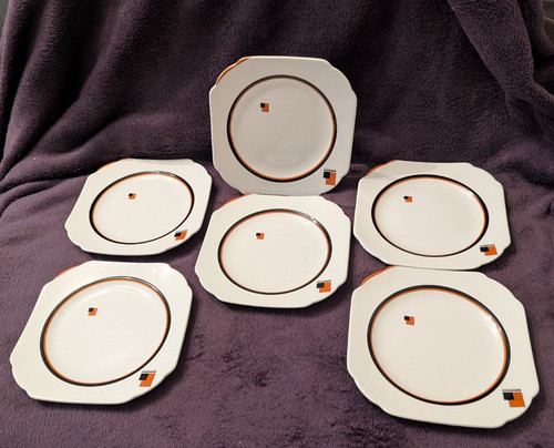 Art deco shelley - art, orange