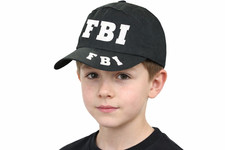 Kids Black FBI Logo Baseball