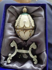 ? Atlas Editions Fabergé-Style Egg – “Nest of Pearls” – Ivory, Gold & Crystals