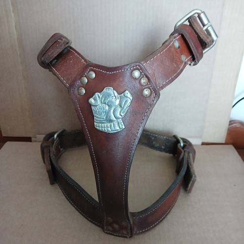 Brown chunky padded leather - brown,