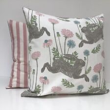 March Hare Pink Blue Linen