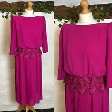VINTAGE 1980s MAGENTA PINK