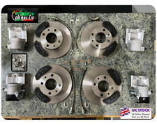 Front & Rear Brake Kit Fiat Bertone X1/9 X19 Calipers Discs Pads Hardware Hoses