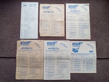 Scalextric Vintage 1960,s Price Lists X 6 Rare!