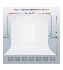 3m x 3m Photo Backdrop White Background for Video Studio Photography Backdrop