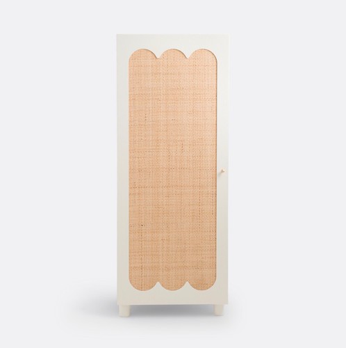 Rattan and wood single - and,