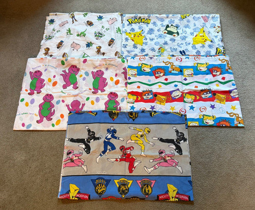 Vtg 90s cartoon bed sheet - vtg,
