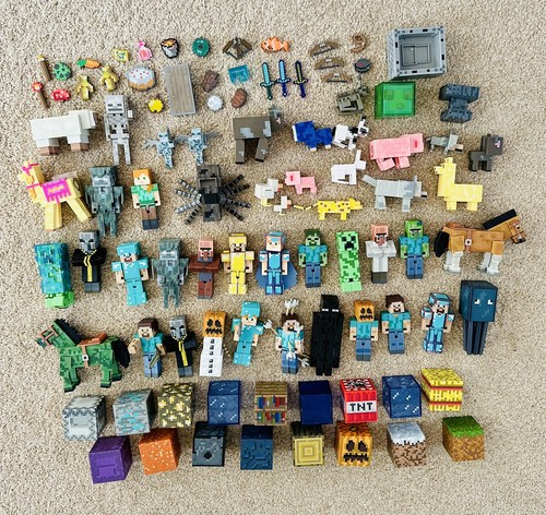 Minecraft figure bundle - minecraft, 3”