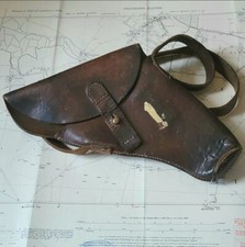 WW2 1943 BRITISH ARMY FLARE GUN HOLSTER LEATHER EQUIPMENT WEBBING WWII 