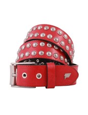 Sphere Studded Leather Belt